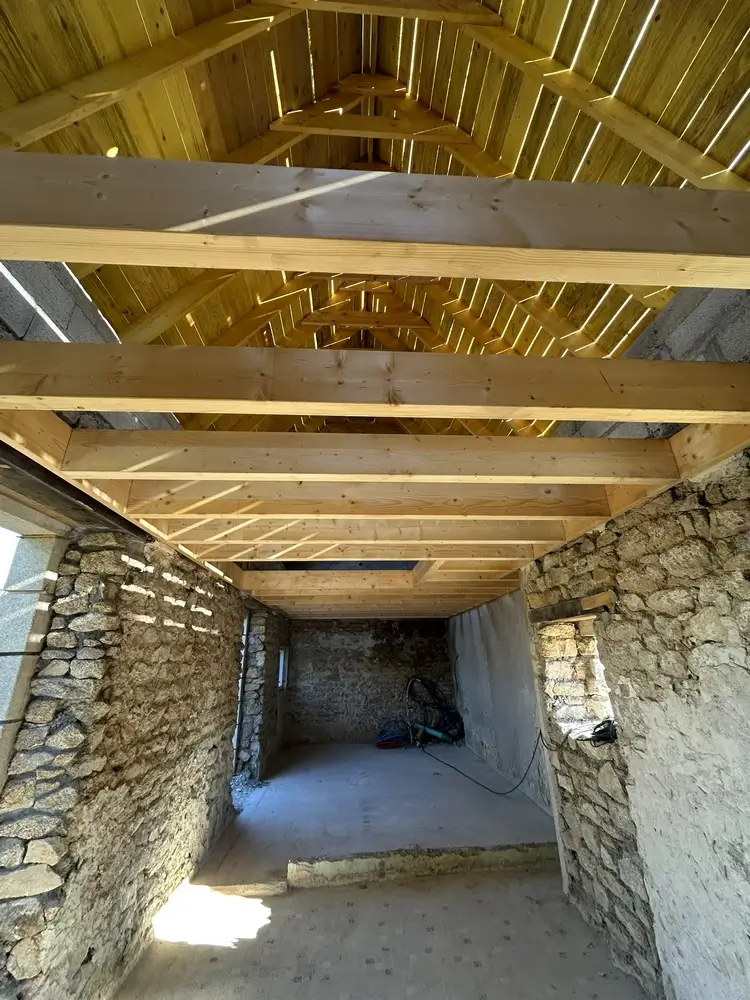 Photo d'une charpente